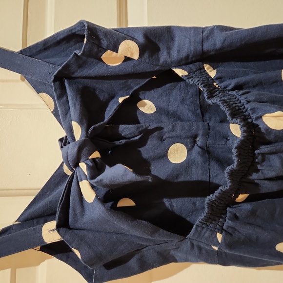 Japna navy white polkadot jumpsuit wide leg - Picture 8 of 12